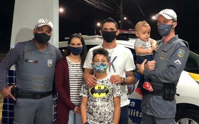 Equipe do Batalhão de Trânsito da Polícia Militar age rápido e salva bebê