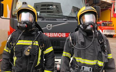 Corpo de Bombeiros do Espírito Santo recebe 46 equipamentos de proteção respiratória do Ministério da Justiça e Segurança Pública