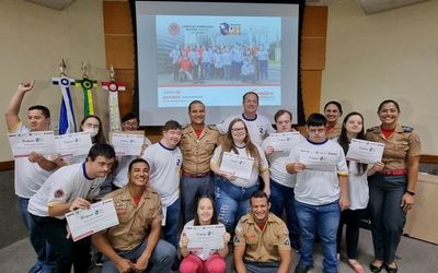 Corpo de Bombeiros do Espírito Santo realiza formatura da primeira turma de brigadistas do Brasil formada por pessoas com Síndrome de Down