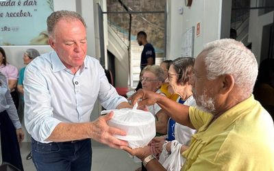 Governador lança, em Vitória, ‘Cozinha Solidária’ para fornecer refeições para pessoas em vulnerabilidade
