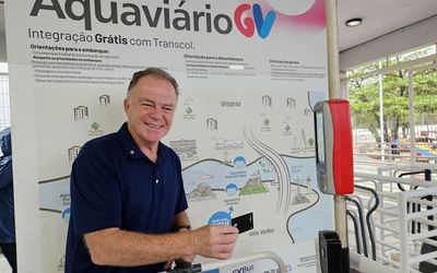 Aquaviário poderá ser pago com cartão de débito e crédito na Grande Vitória, informa governador