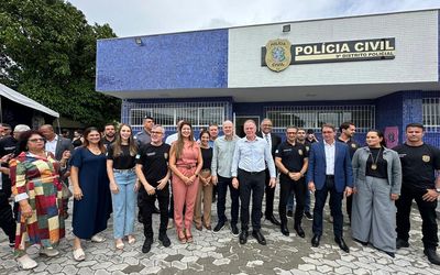 Casagrande entrega reforma do 9º Distrito Policial de Cobilândia