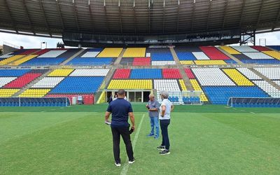 Comissão da Fifa visita Estádio Kleber Andrade para Copa do Mundo Feminina da Fifa de 2027