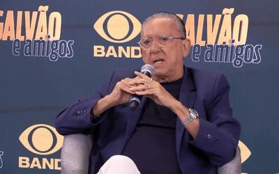 Galvão Bueno, que estreia nesta 2ª feira na Band/TV Tribuna, questiona narração da moda: ‘Tem gente gritando demais’