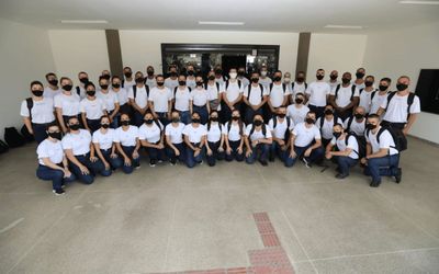 Futuros guardas municipais de Cariacica fazem sua aula inaugural