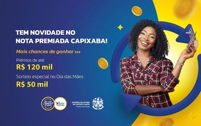 Nota Premiada Capixaba vai ter mais sorteios, prêmios maiores e sorteio especial em 2025