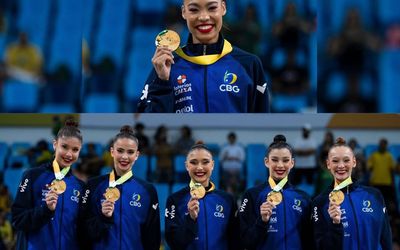 Meninas capixabas cravam séries e conquistam cinco ouros no Pan de Ginástica Rítmica