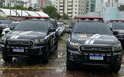 Polícia Civil do Espírito Santo recebe 73 novas viaturas