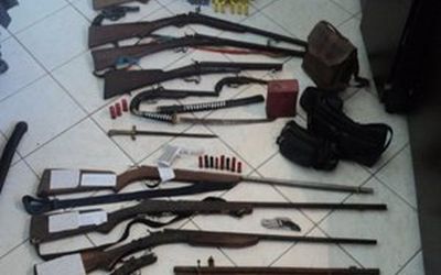 “Operação Deus é contigo em tudo que fazes" apreende armas, munição e 8 mil CDs e DVDs piratas no Norte capixaba