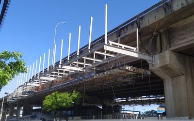 Obras de ampliação da Terceira Ponte avançam e ganham novas frentes de trabalho