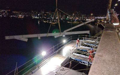 Começam obras da construção do Mirante da Ciclovia da Vida