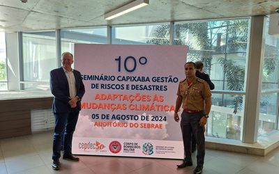 O que o governador e o comandante-geral do Corpo de Bombeiros anunciaram no 10º Seminário Capixaba de Gestão de Riscos e Desastres