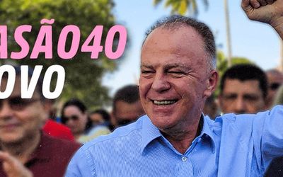Candidato à reeleição, governador conclama população a fazer o ‘C’ de ‘Casagrande, Coração, Coragem, de Continuar no rumo certo e Construir junto’