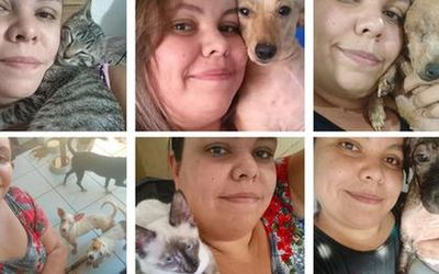 A capixaba que dedica a vida para cuidar de cães e gatos abandonados: “Na verdade, foram eles que me resgataram”, diz Doris