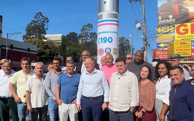 'Queremos seguir reduzindo a impunidade e aumentando a segurança’, diz Casagrande ao inaugurar mais um Totem de Segurança em Cariacica