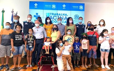 Emoção marca ato simbólico do início da vacinação das crianças contra Covid-19 no Espírito Santo