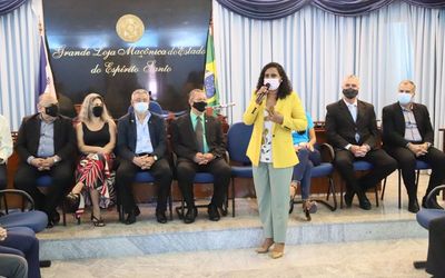 Vice-governadora participa do Café Maçônico Alusivo ao Dia do Voluntariado e agradece a Loja Maçônica por parceria com o ‘ES Solidário’