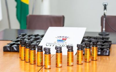 Guarda Civil Municipal de Vitória recebe 500 unidades de spray de pimenta