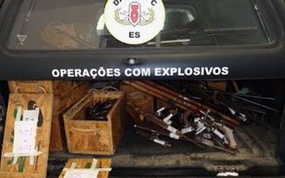 INSEGURANÇA NAS DELEGACIAS: Armas apreendidas pela Polícia Civil do Espírito Santo vão ser guardadas e vigiadas agora na Secretaria de Segurança Pública
