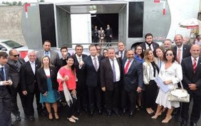 Presidente do Conselho Federal da OAB participa de Ato de Desagravo em favor de advogados retirados a força da Delegacia de Guarapari