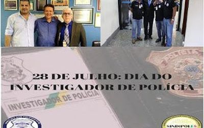 DEPUTADO EUCLÉRIO SAMPAIO FEZ LEI QUE CRIOU O DIA DO INVESTIGADOR DE POLÍCIA NO ESPÍRITO SANTO: Sindipol/ES presta homenagem a todos os investigadores capixabas