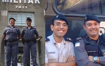 Mãe e filha e pai e filho são promovidos no mesmo dia na Polícia Militar do Espírito Santo