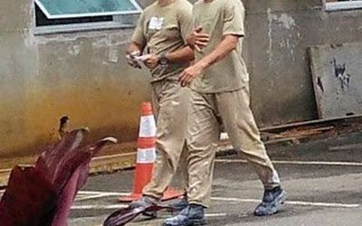 PARTE DELES ATUA NA REFORMA DO PRÉDIO DA INTELIGÊNCIA: Presidiários condenados por tráfico, assaltos e assassinatos prestam serviços dentro do Quartel do Comando Geral da PM do Espírito Santo