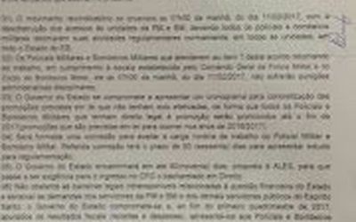 Acordo firmado pelas Associações de Classe para acabar com a greve na Polícia Militar era mais vantajoso para a categoria do que o fechado pelas esposas dos militares