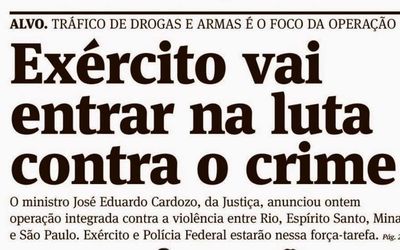 Estratégias de luta contra o crime organizado: A história se repete a cada quatro anos no Sudeste