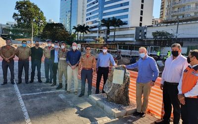 Casagrande lança pedra fundamental do Centro de Inteligência da Defesa Civil