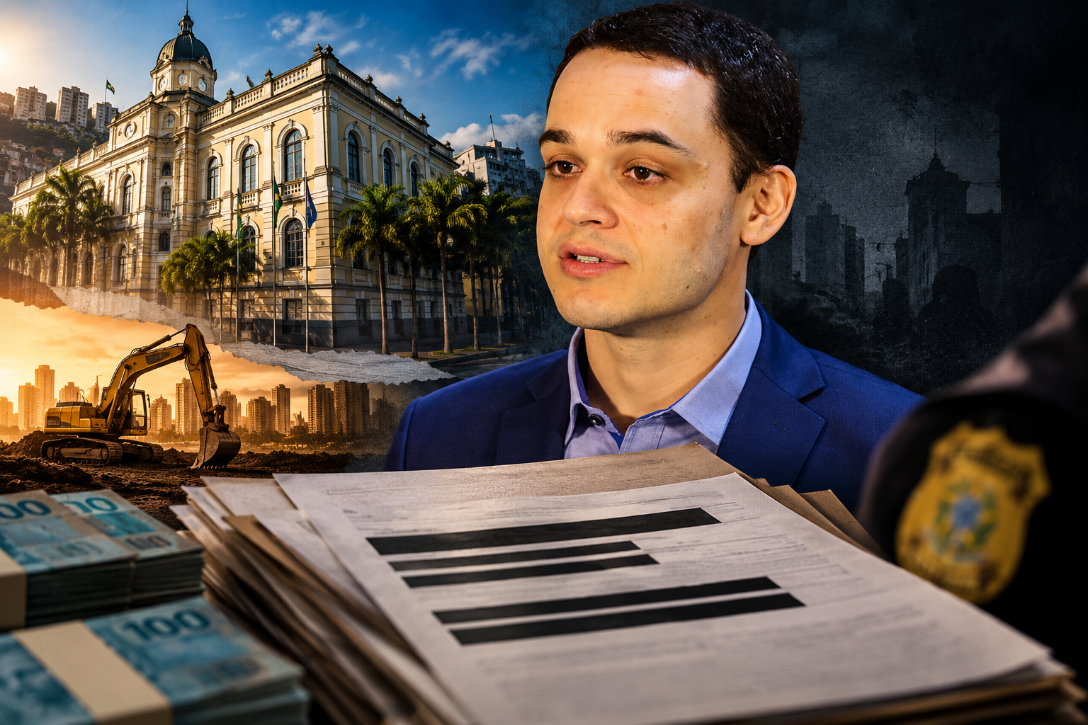 Ministério Público aponta suspeitas de corrupção na gestão de Pazolini na Prefeitura de Vitória e pede buscas contra investigados
