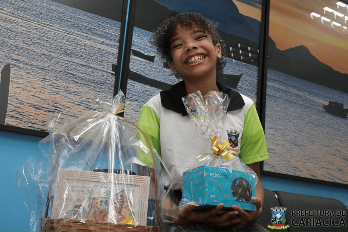 Orgulho de Cariacica, Anna, 10 anos, é destaque em concurso nacional de redação e desenho