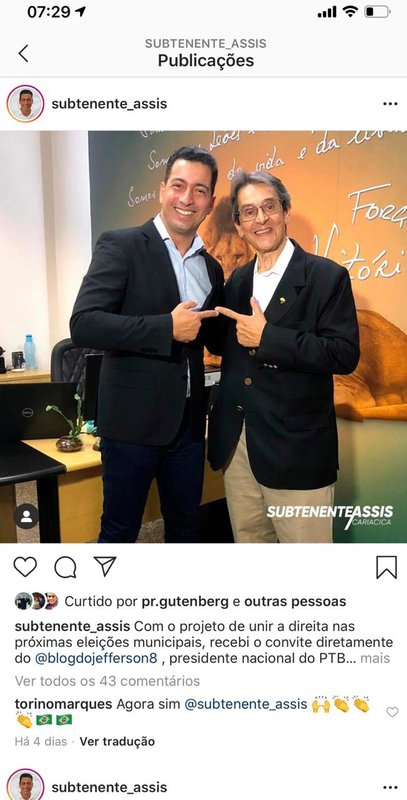 Condenado por corrupção no governo do PT é o principal aliado do Subtenente Assis na disputa para prefeito de Cariacica