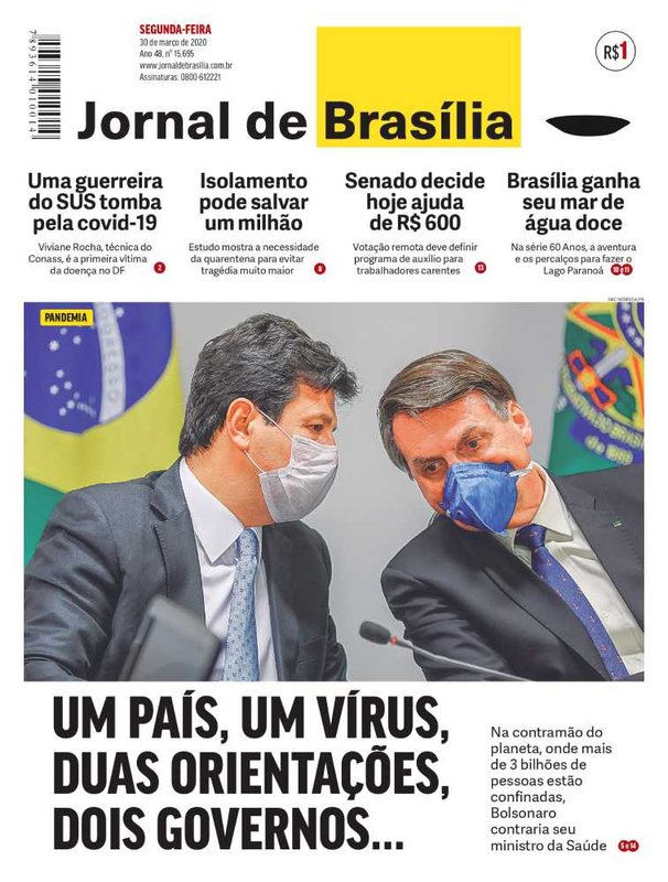 Desprezo de Bolsonaro com o coronavírus deixa três ministros na corda bamba
