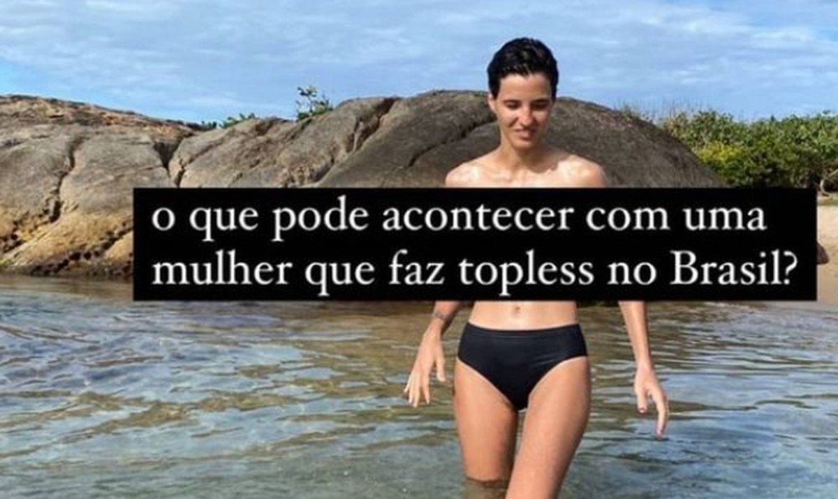 Topless da ex-namorada de Camila Pitanga leva deputado carioca a apresentar Projeto de Lei para liberar prática nas praias do País