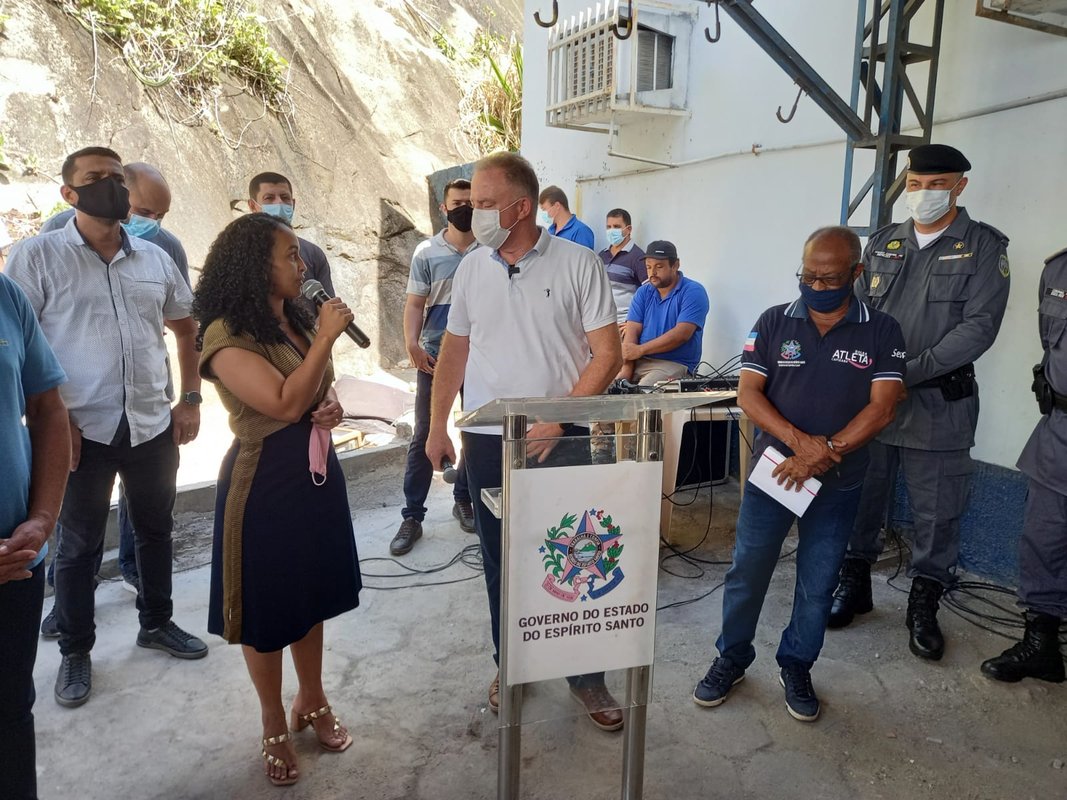 Vice-prefeita de Vitória agradece ao governador Renato Casagrande pela reforma da Companhia da Polícia Militar da Grande São Pedro
