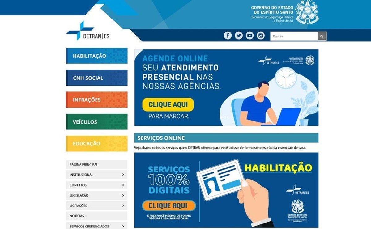 Detran orienta sobre agendamento de atendimento presencial e serviços on-line