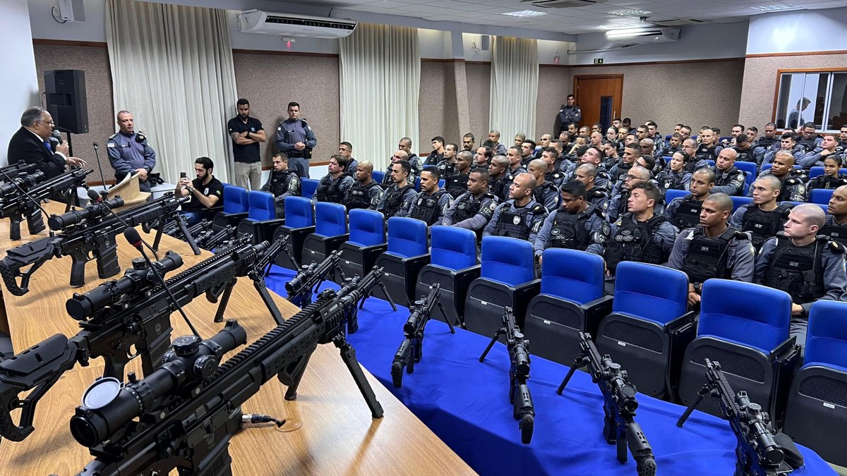 PM capixaba recebe 140 fuzis israelenses para neutralizar ameaça e proteger a população