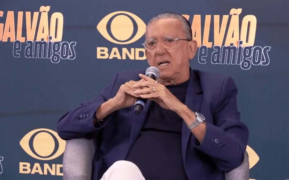 Galvão Bueno, que estreia nesta 2ª feira na Band/TV Tribuna, questiona narração da moda: ‘Tem gente gritando demais’