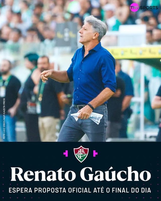 Fluminense acerta a contratação de Renato Gaúcho