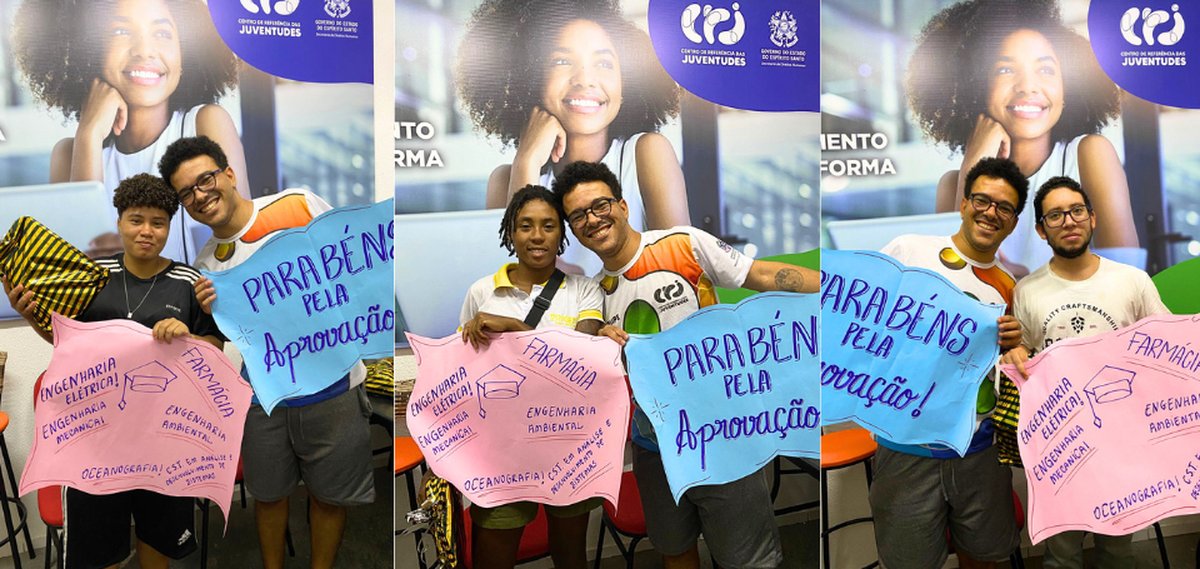 Jovens capixabas atendidos nos CRJs do Estado conquistam vaga em universidades federais, Ifes e também vão estudar de graça em faculdades particulares