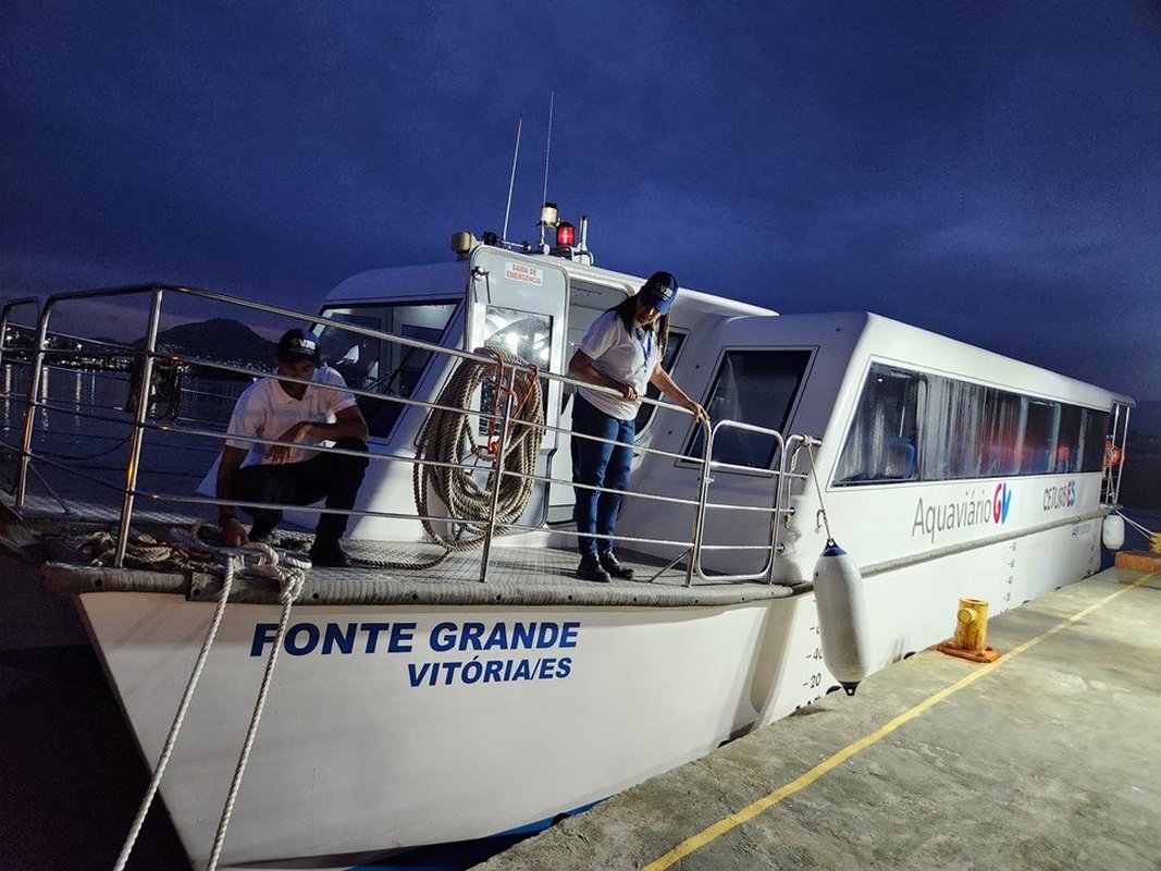 Aquaviário passa a ter viagens noturnas na Baía de Vitória