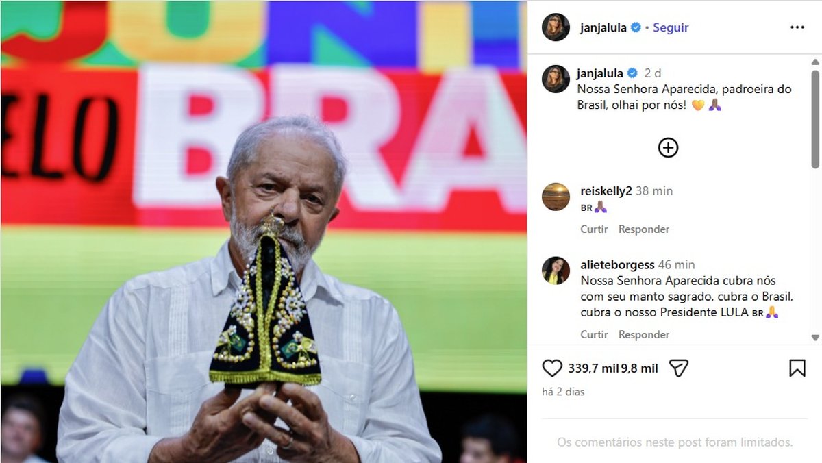 'Mexer com Nossa Senhora Aparecida é inaceitável', afirma presidente Lula