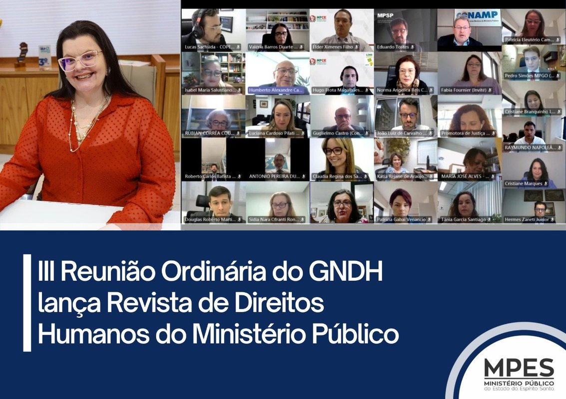 Luciana Andrade lança Revista de Direitos Humanos do Ministério Público na III Reunião Ordinária do GNDH