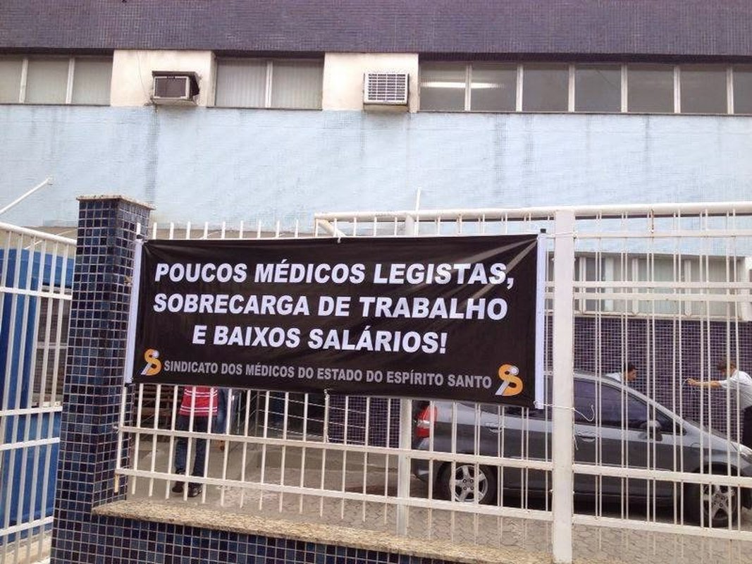 Médicos legistas do Espírito Santo entram em greve no domingo e só atenderão 50% dos serviços do DML