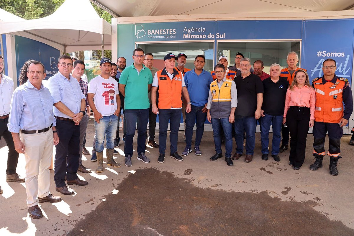 ‘Estamos ao lado do povo de Mimoso do Sul’, afirma governador em nova visita ao município castigado pelas chuvas