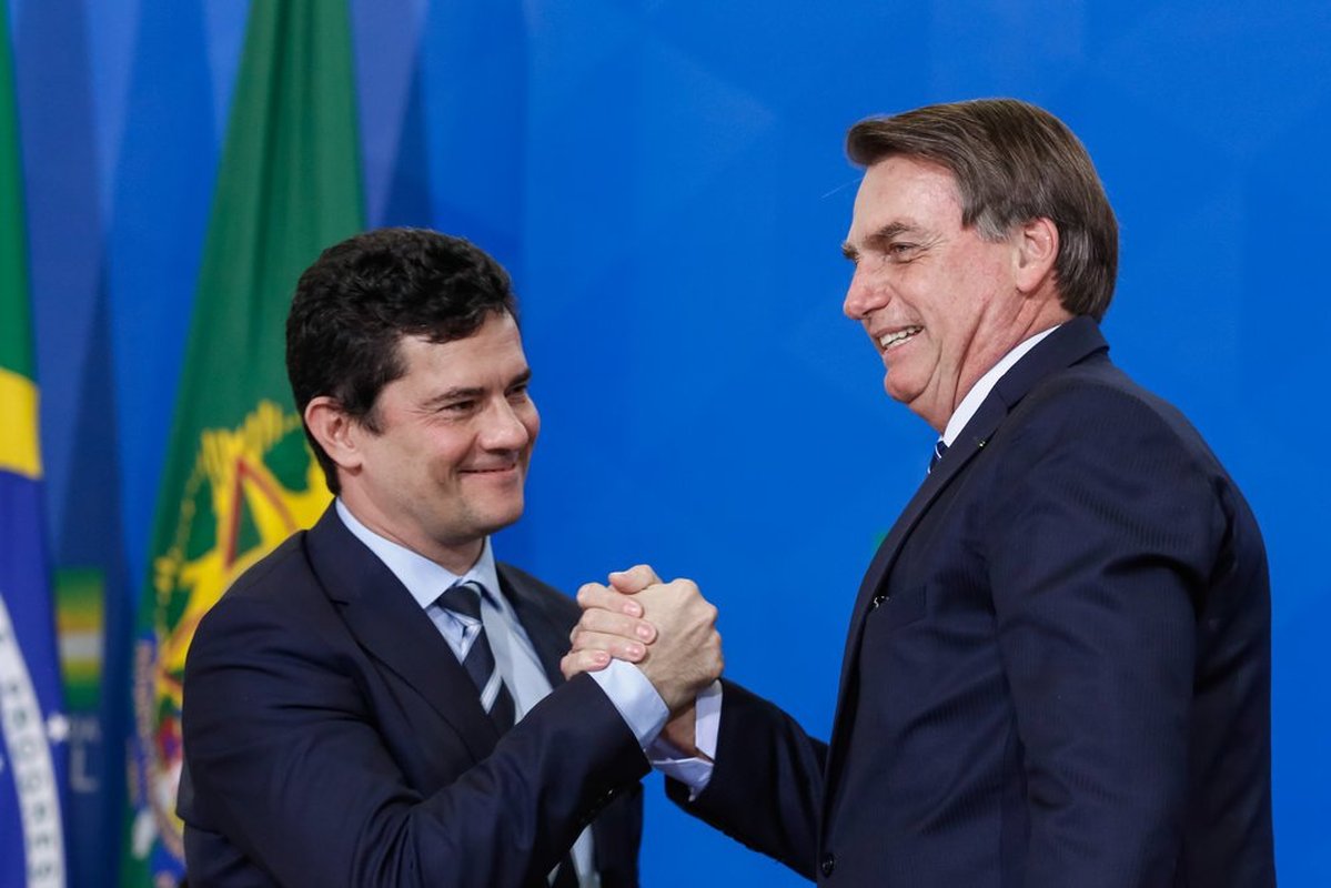 Pesquisa: 45,6% dizem que Sergio Moro é o nome ideal para ser candidato a vice caso Bolsonaro dispute a reeleição em 2022