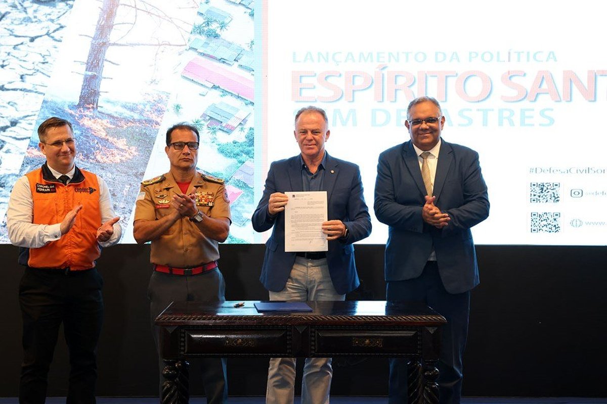 Espírito Santo cria Política de Enfrentamento a Desastres e ganha unidade do Serviço Geológico do Brasil