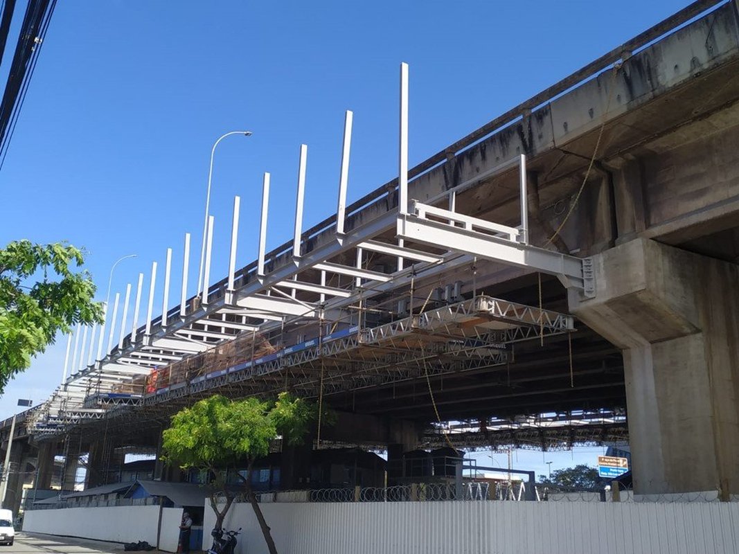 Obras de ampliação da Terceira Ponte avançam e ganham novas frentes de trabalho