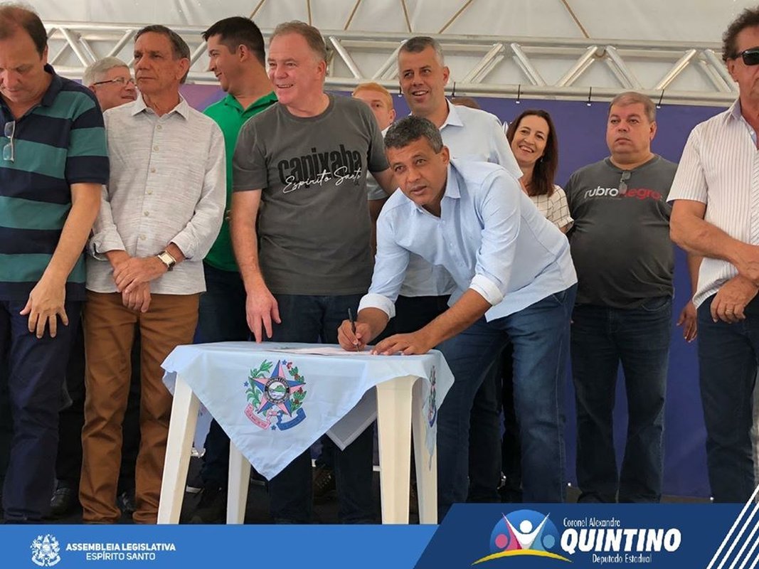 Coronel Quintino agradece governo pela retomada das obras da estrada que liga Castelo a Vargem Alta